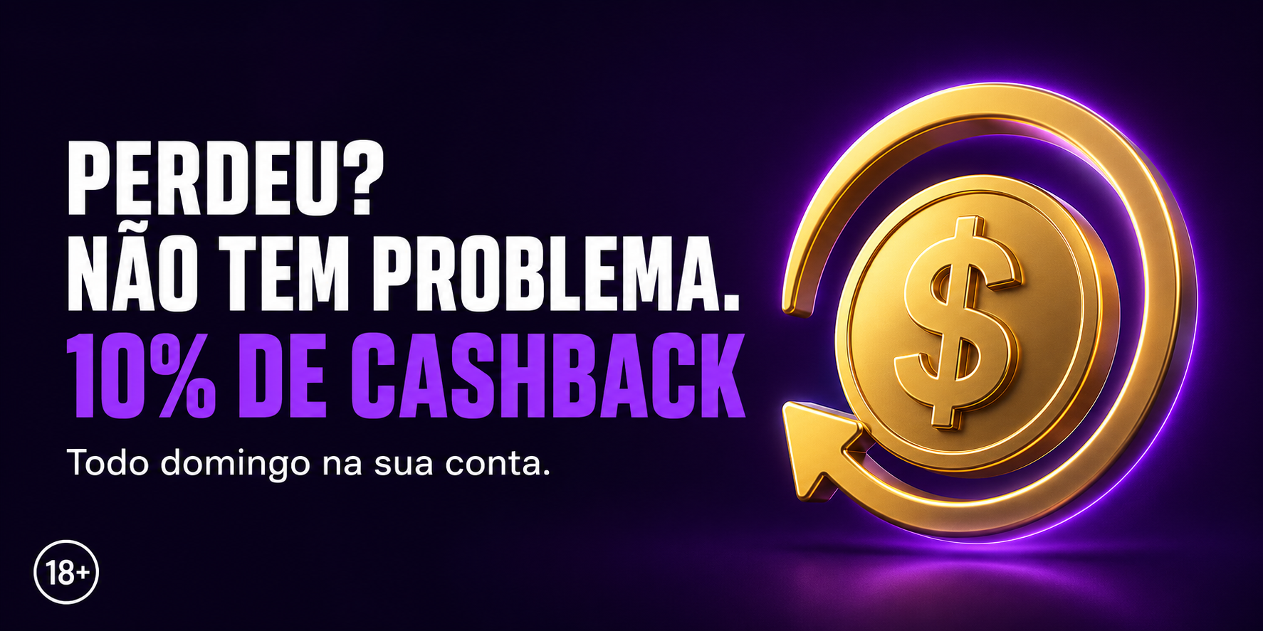 Cashback Semanal de 10%